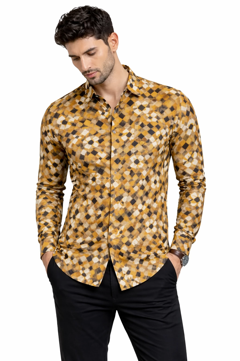 Trendy casual lafar printed shirt 03