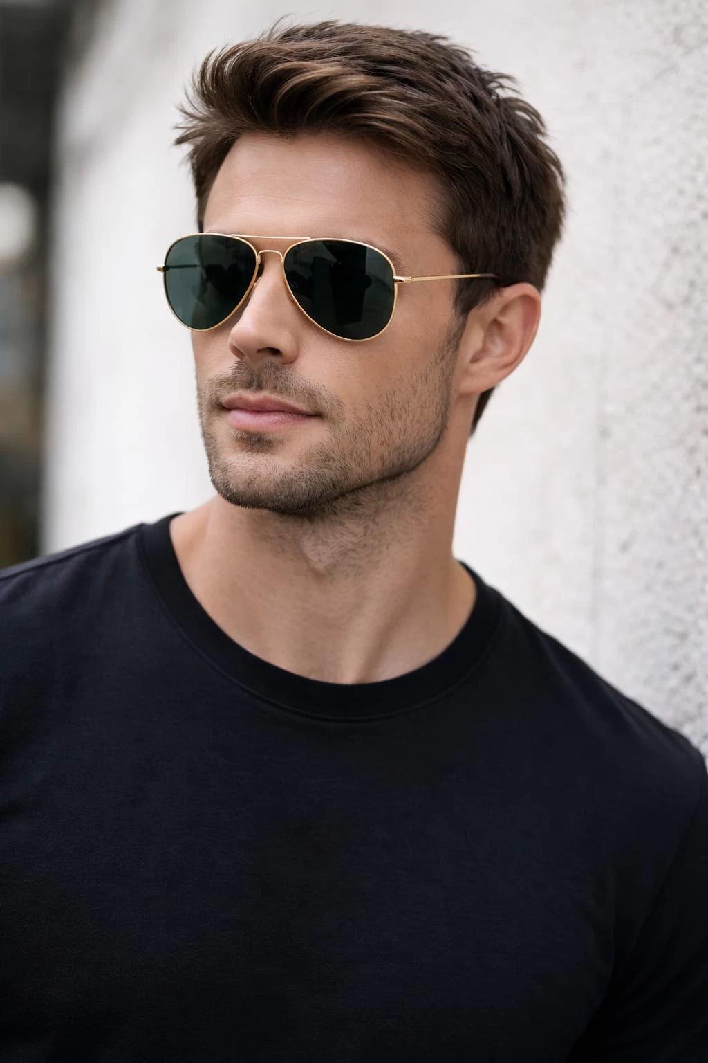 Trendy casual mens glass