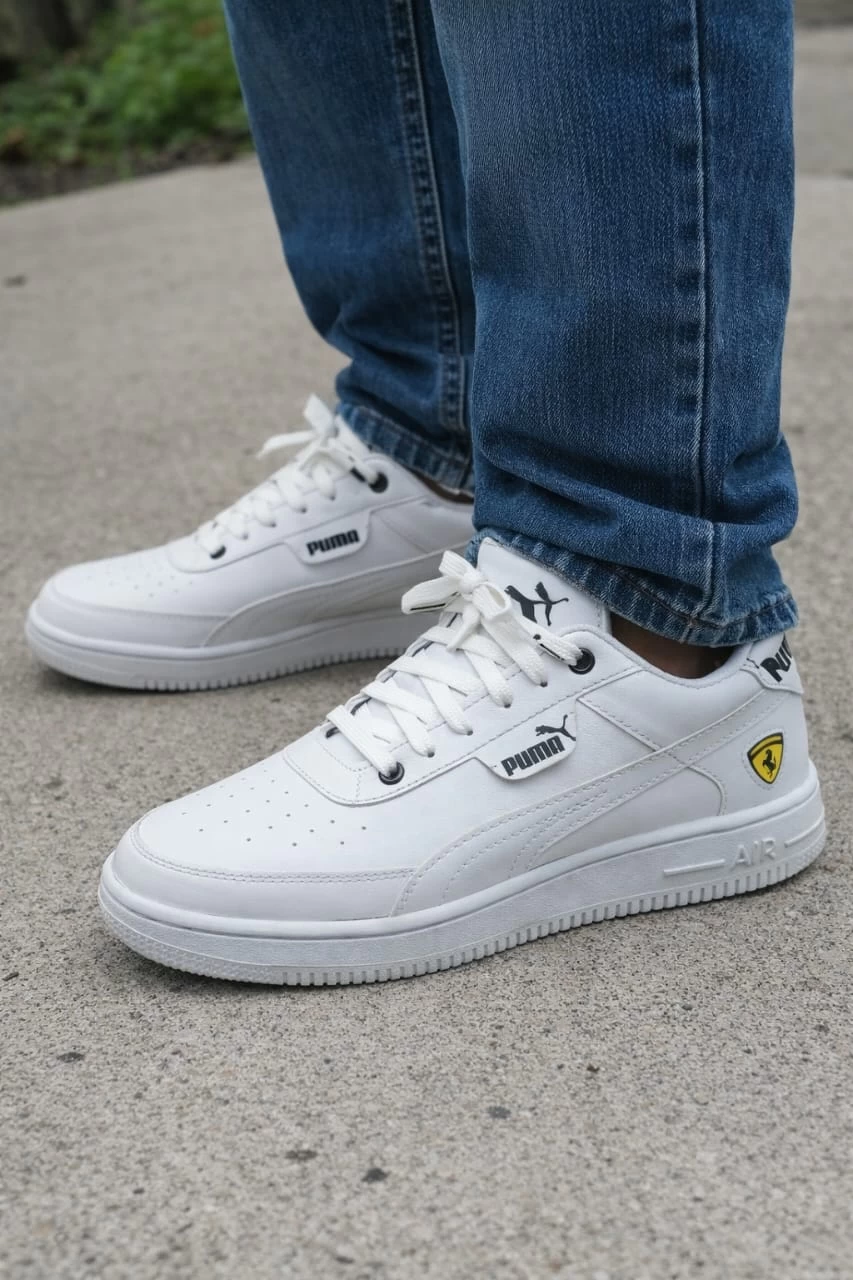 Trendy casual shoes - WHITE