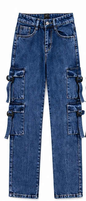 ECRU baggy momfit 8 pocket - STH-01