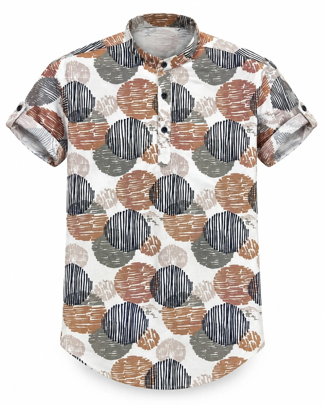 Trendy casula men's  brown kurta-PRT 69