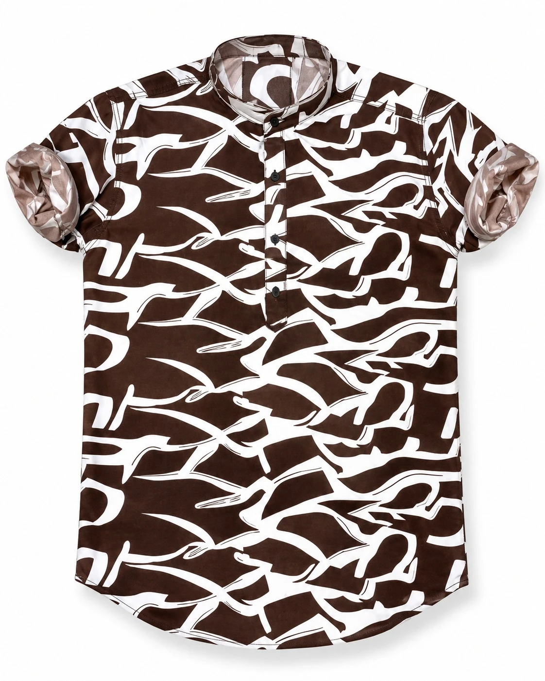 Trendy casual men's brown  kurta -PRT60