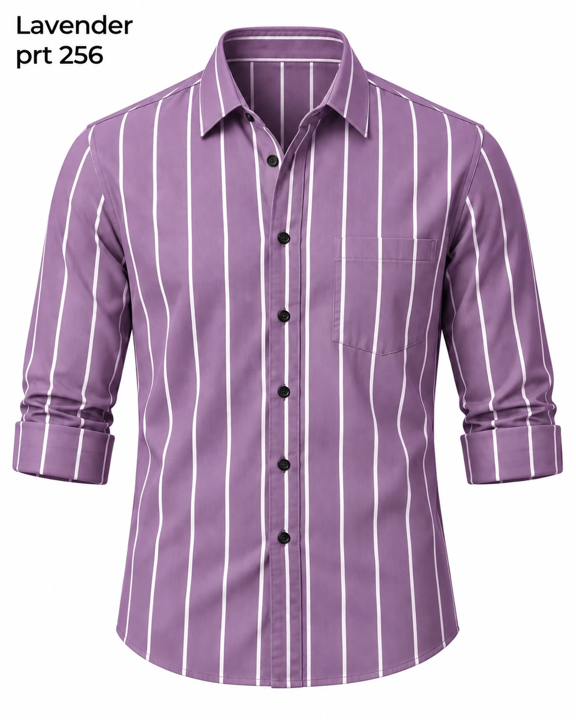 Casual printed lavender  shirt full sleeve -PRT 256