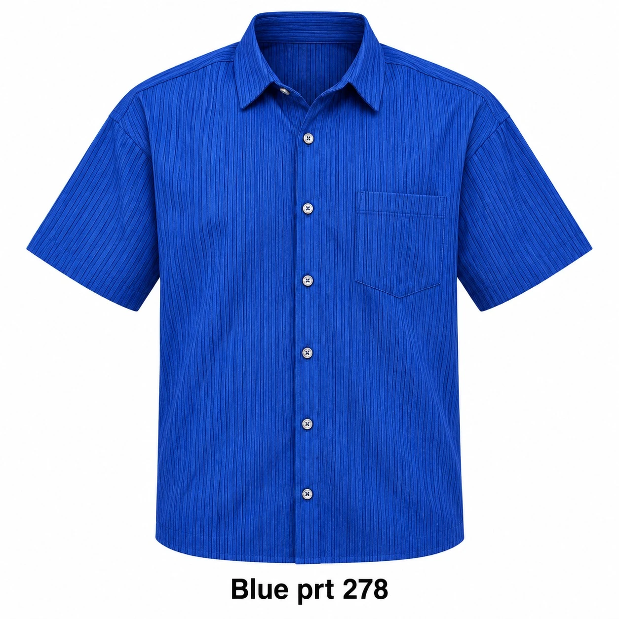 Casual printed blue  shirt half sleeve- PRT 278