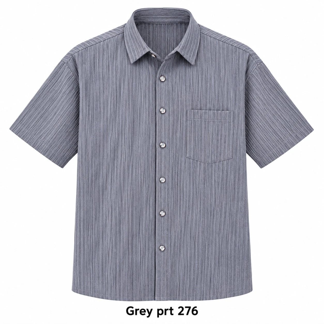 Casual printed grey  shirt half sleeve- PRT 276