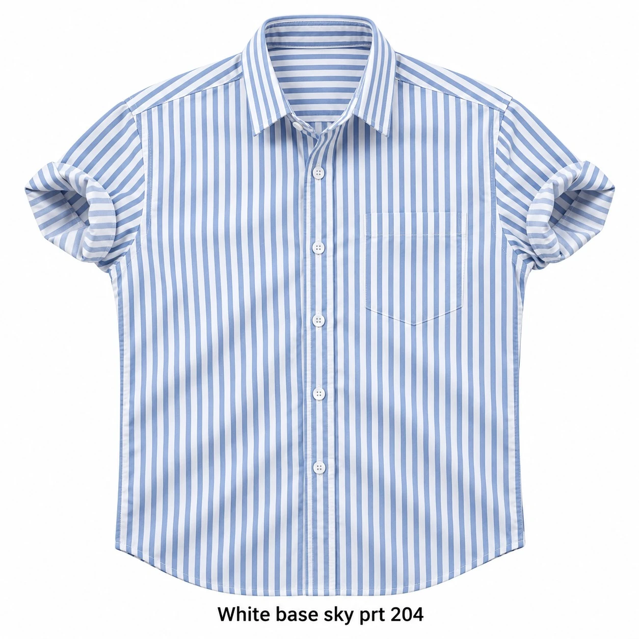 Casual printed white base sky shirt full sleeve -PRT 204
