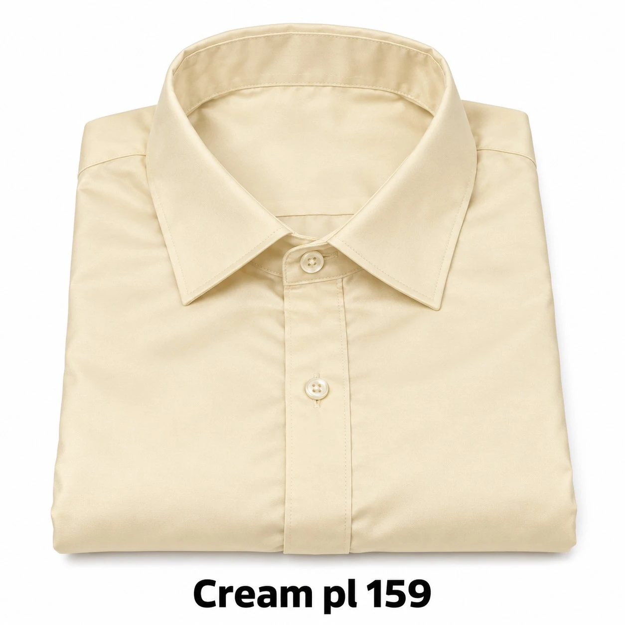 Casual  men's  plain cream colour  shirt- pl 159