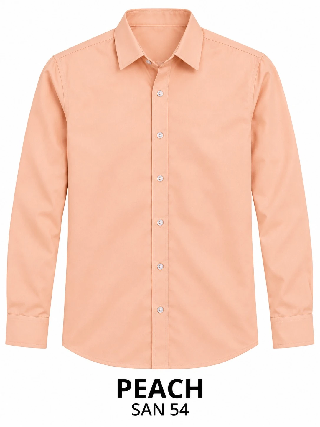 Casual plain  peach shirt -SAN 54