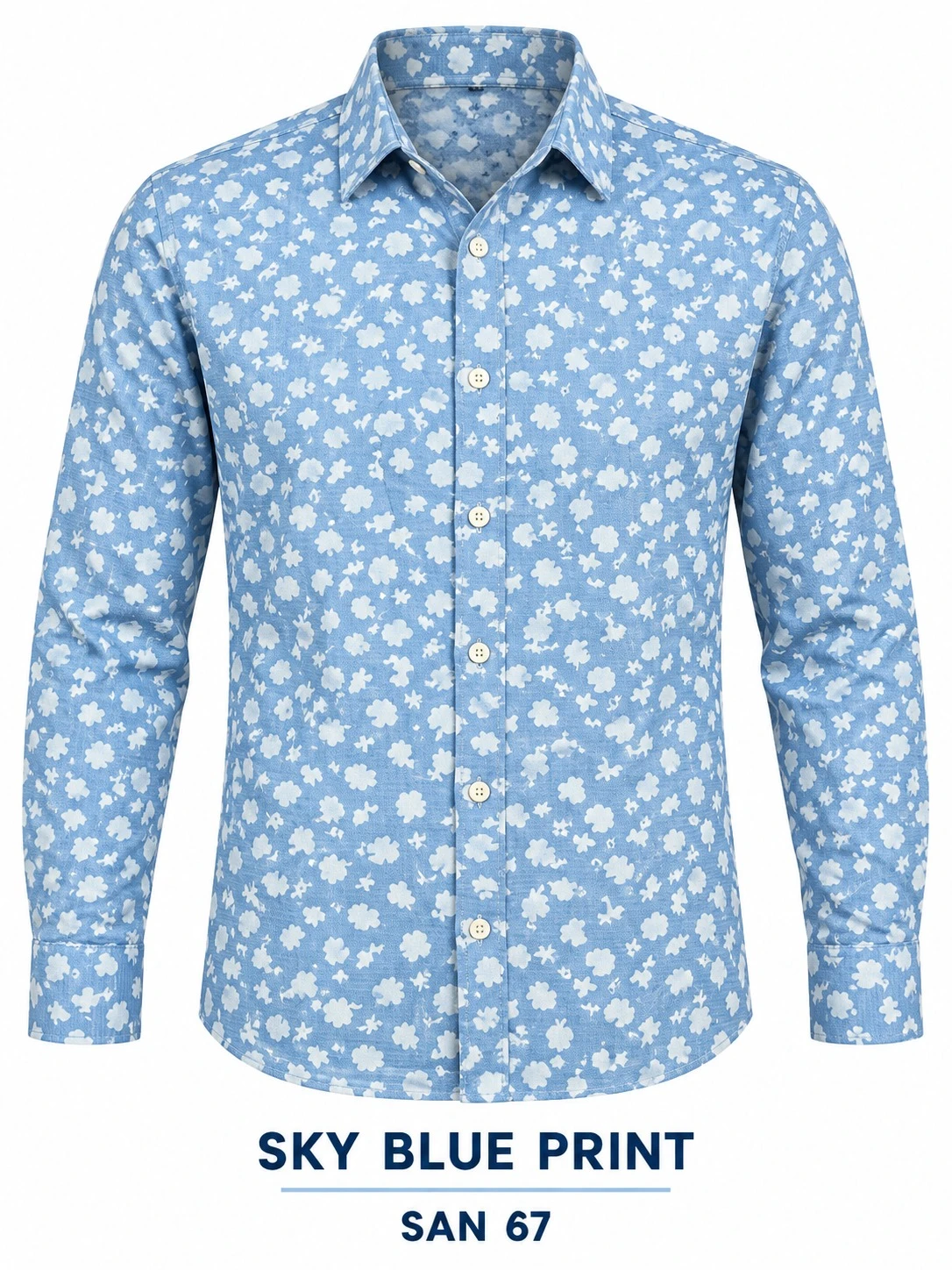 Casual printed shirt full sleeve- SAN 67