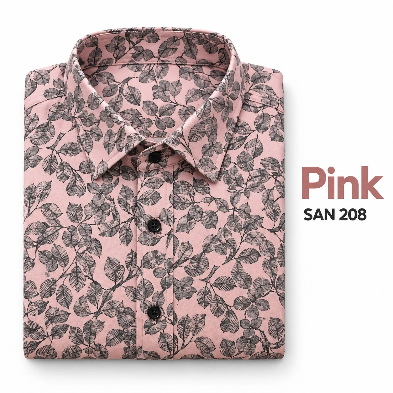 Trendy printed full Sleeve pink color shirt -SAN 208