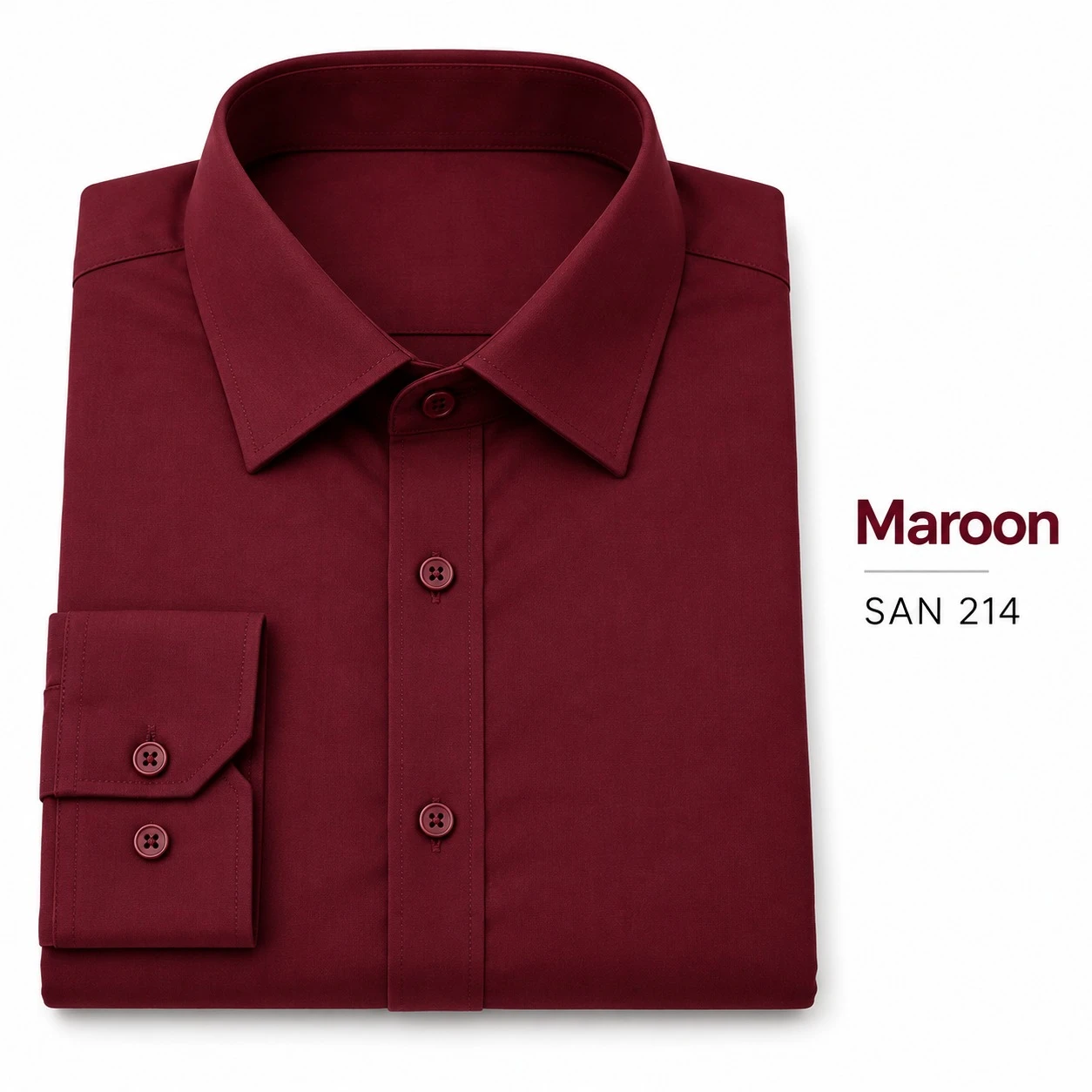 Casual plain men's MAROON shirt- SAN 214