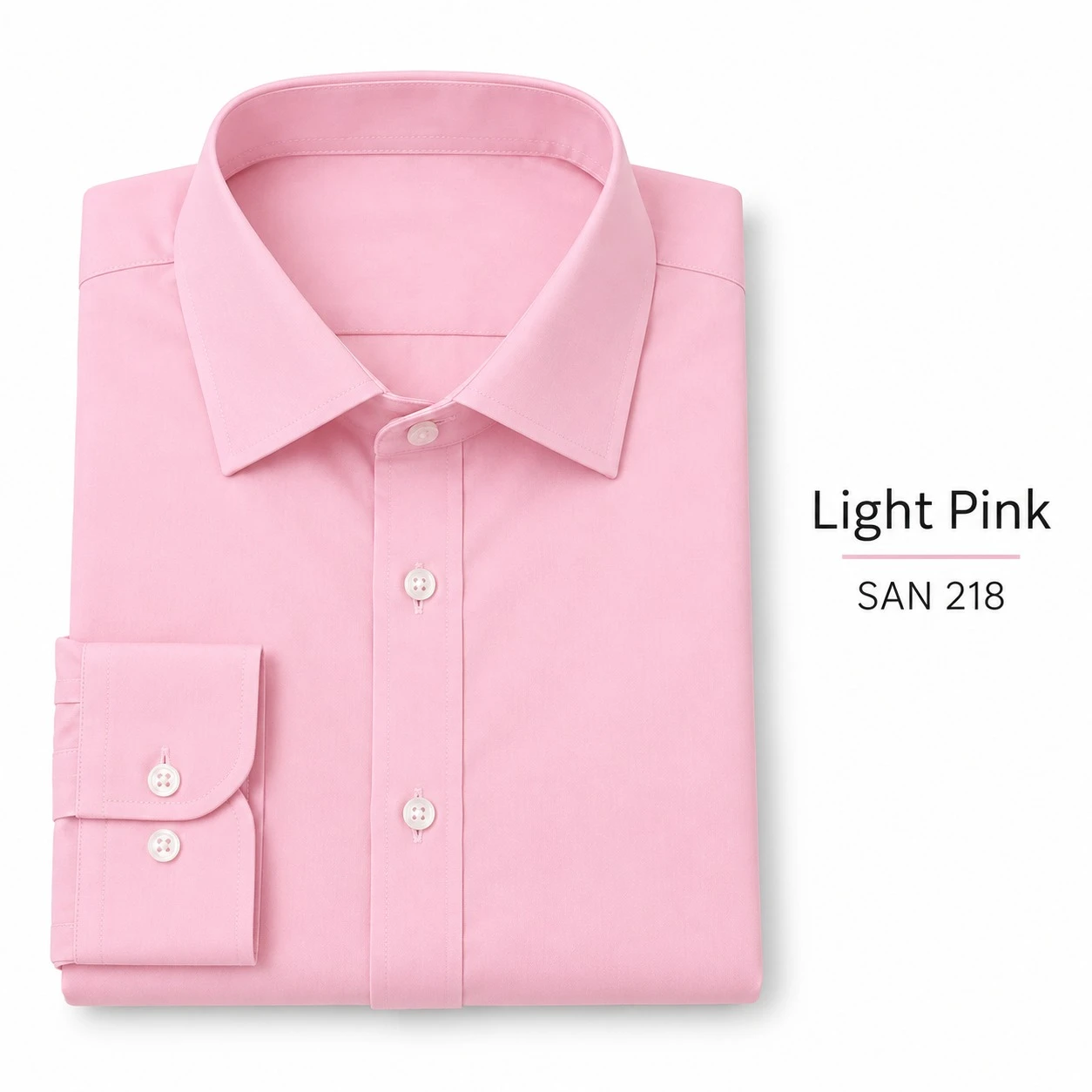 Casual plain men's Light pink  shirt- SAN 218