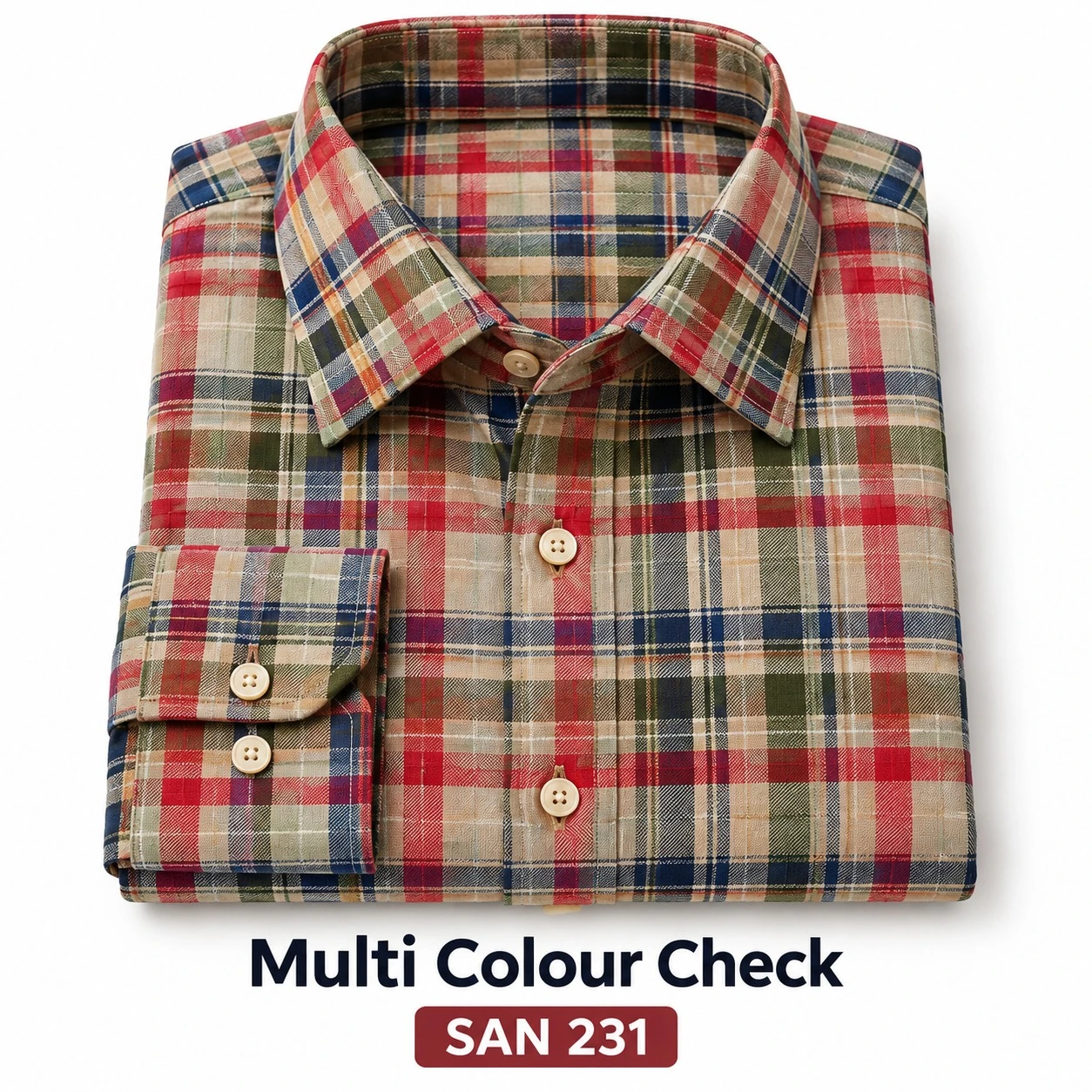 Trendy checked Multi colour shirt -CH 120