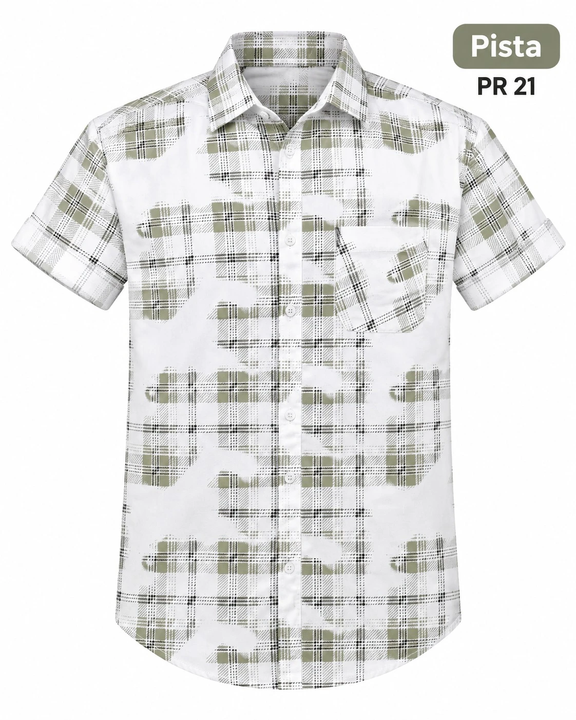 Casual printed shirt Pista colour full sleeve-  L-PRT 21
