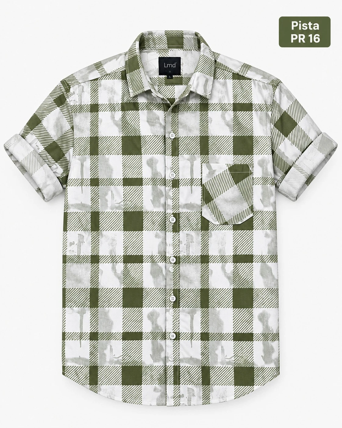 Casual printed  Pista colour shirt full sleeve - L-PRT 16