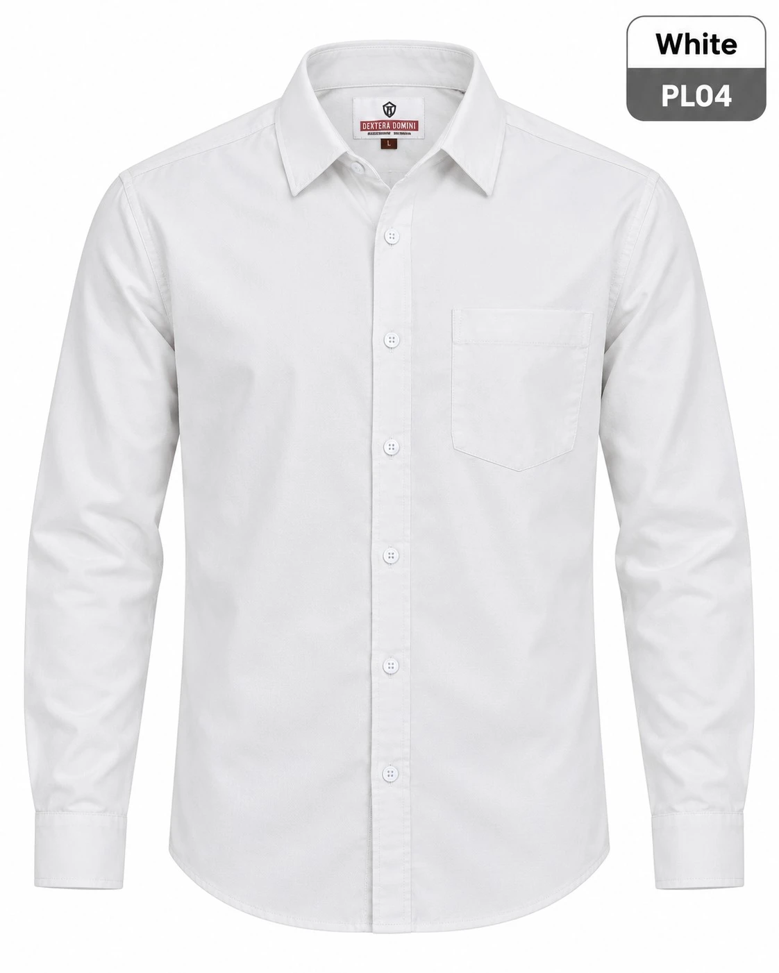 Casual plain men's shirt- L- PL 04