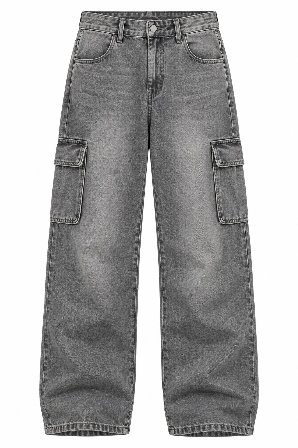 Trendy 044 cotton denim baggy stright fit six pockets- STH 08