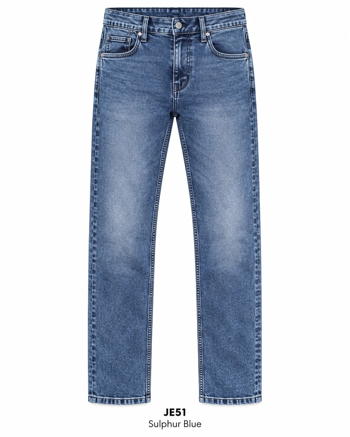 Trendy fashion sulphur blue jeans - JE 51