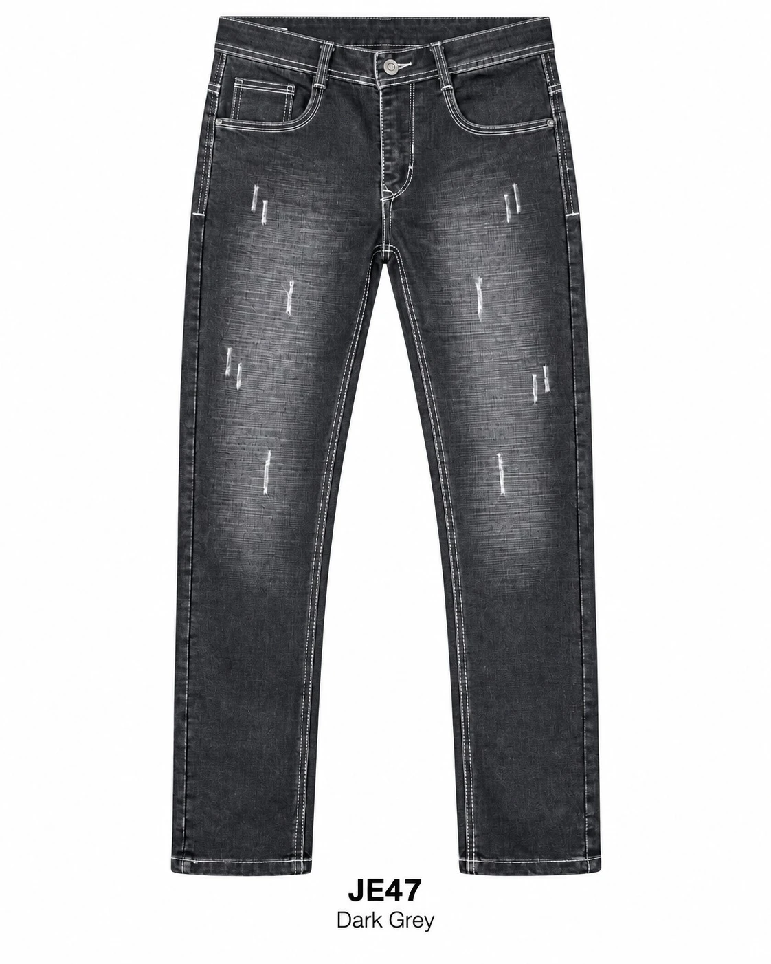Trendy fashion  dark grey  jeans -JE 47