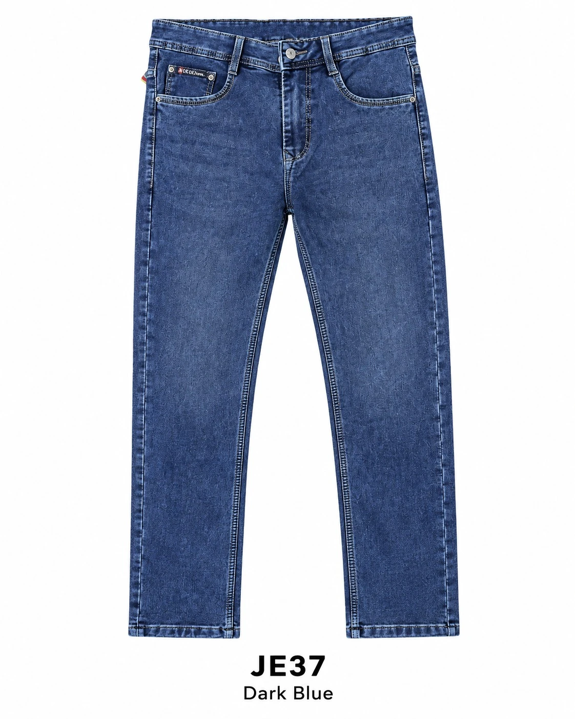 Trendy fashion dark blue jeans -  JE 37
