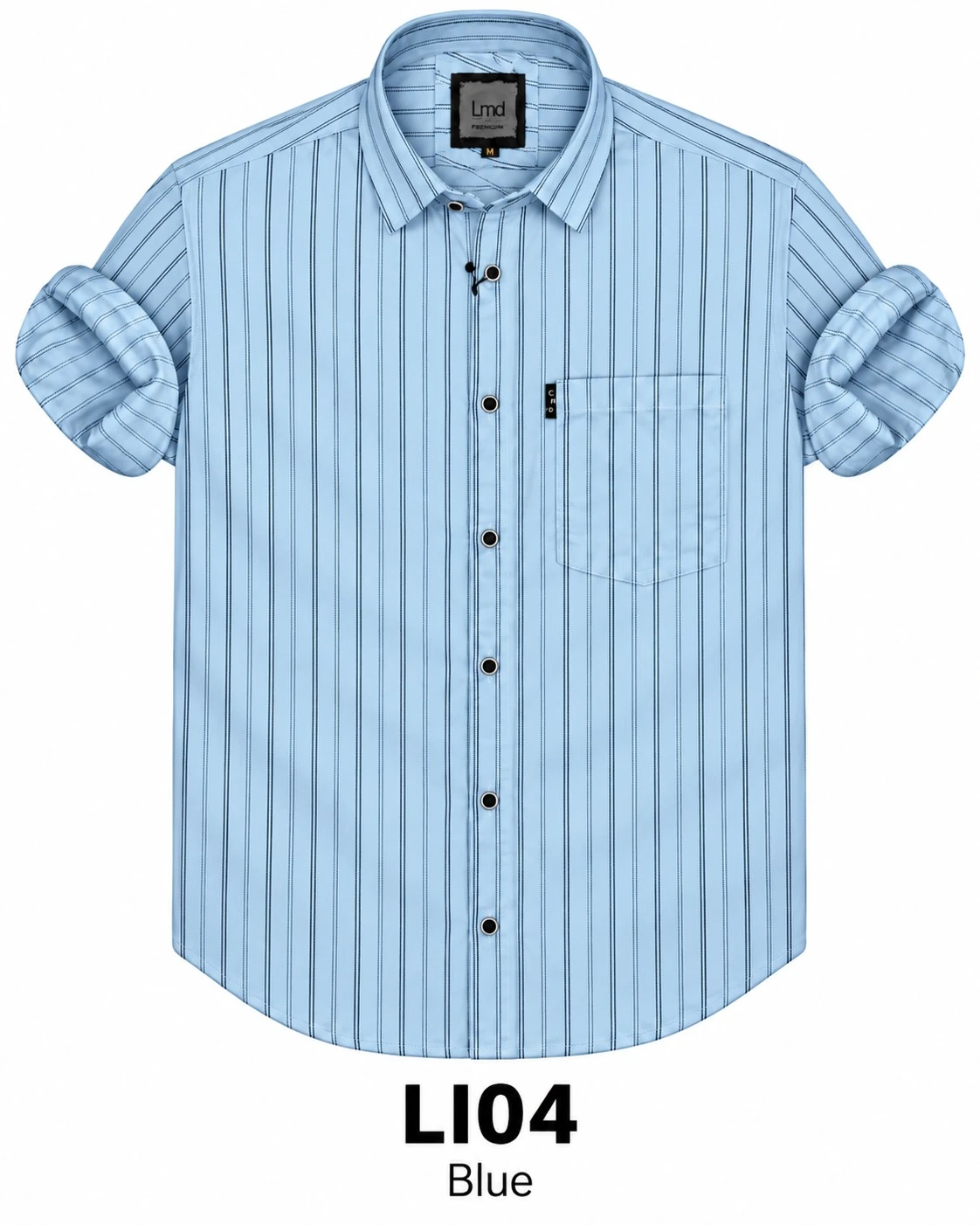 Casual lining blue shirt -  L- LI 04