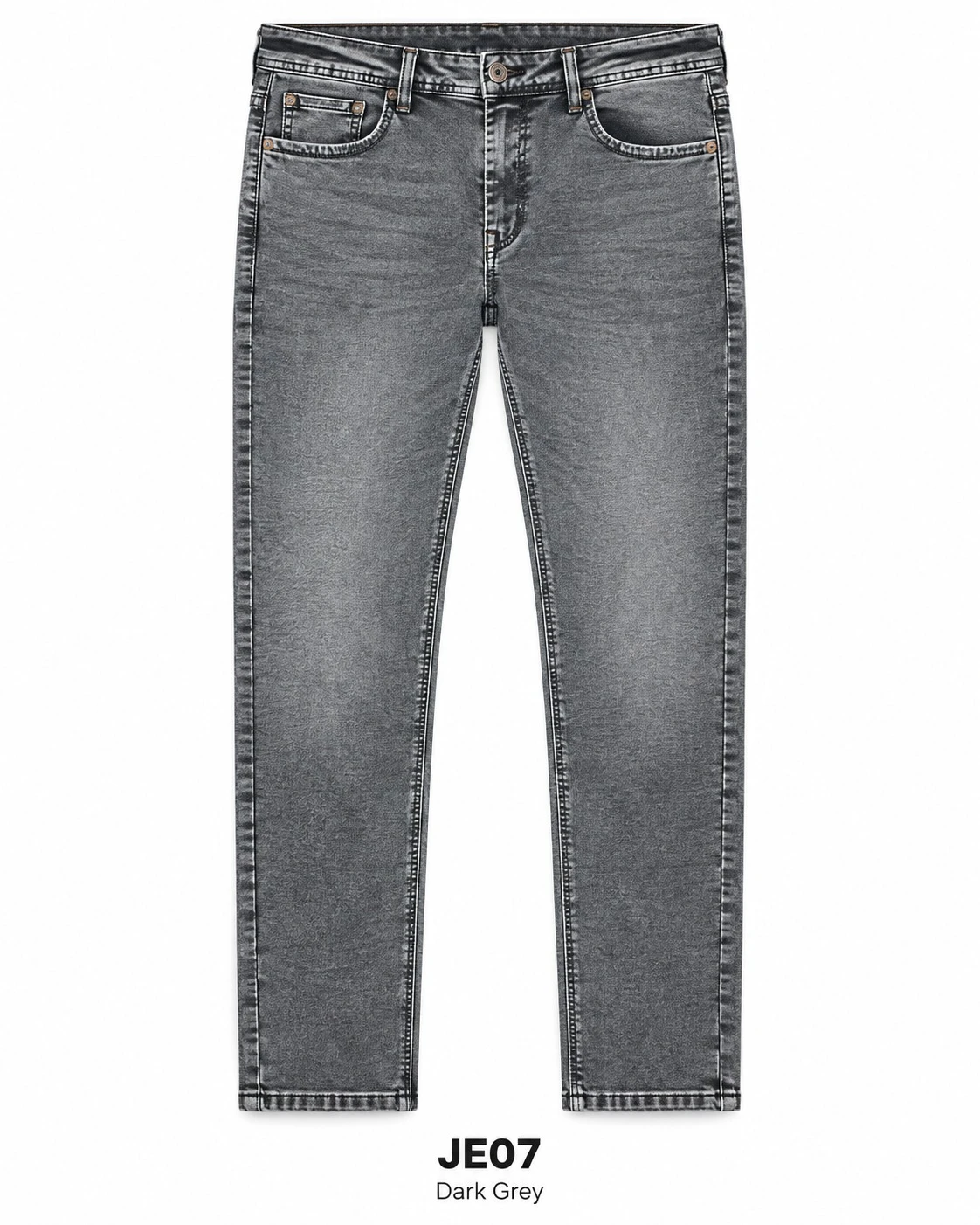 Trendy fashion dark grey jeans  -JE 07