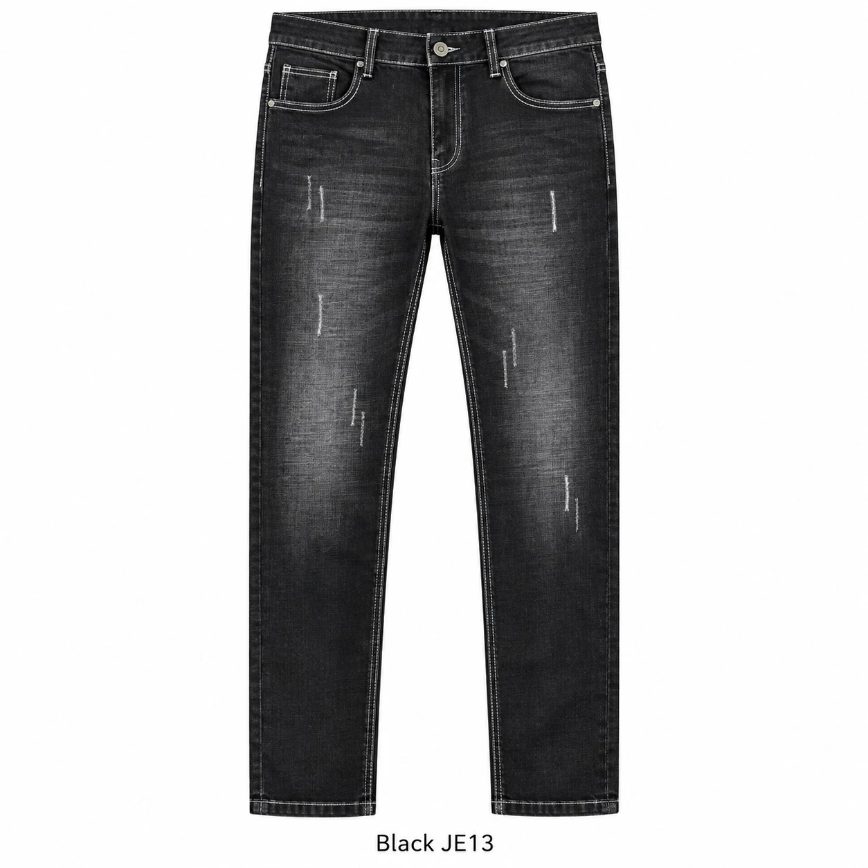 Trendy  modern look  black jeans - JE 13