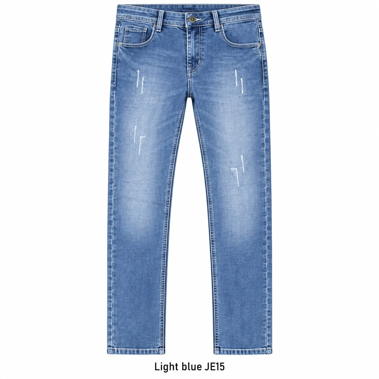 Trendy  modern look Light blue  jeans - JE 15