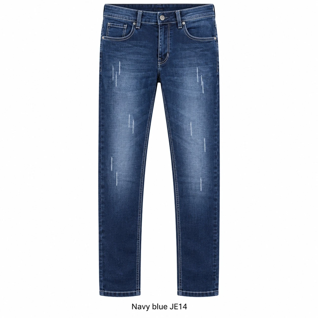 Trendy  modern look navy blue  jeans - JE 14