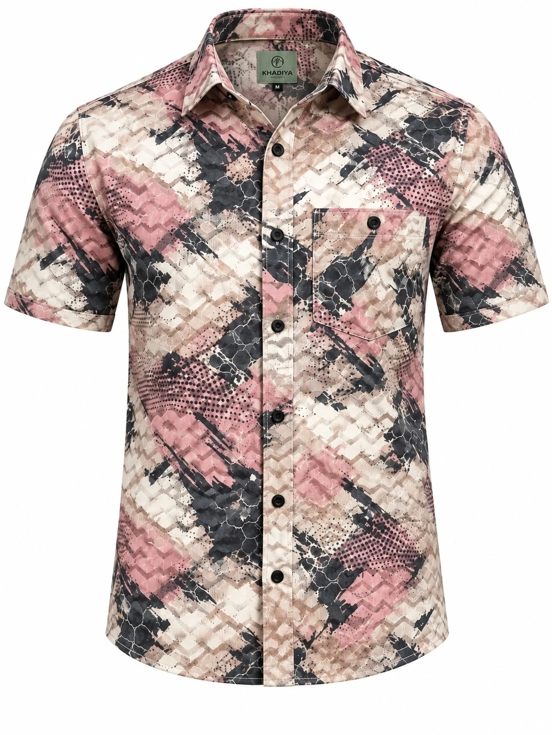 Casual pink grey shirt -SAN 69