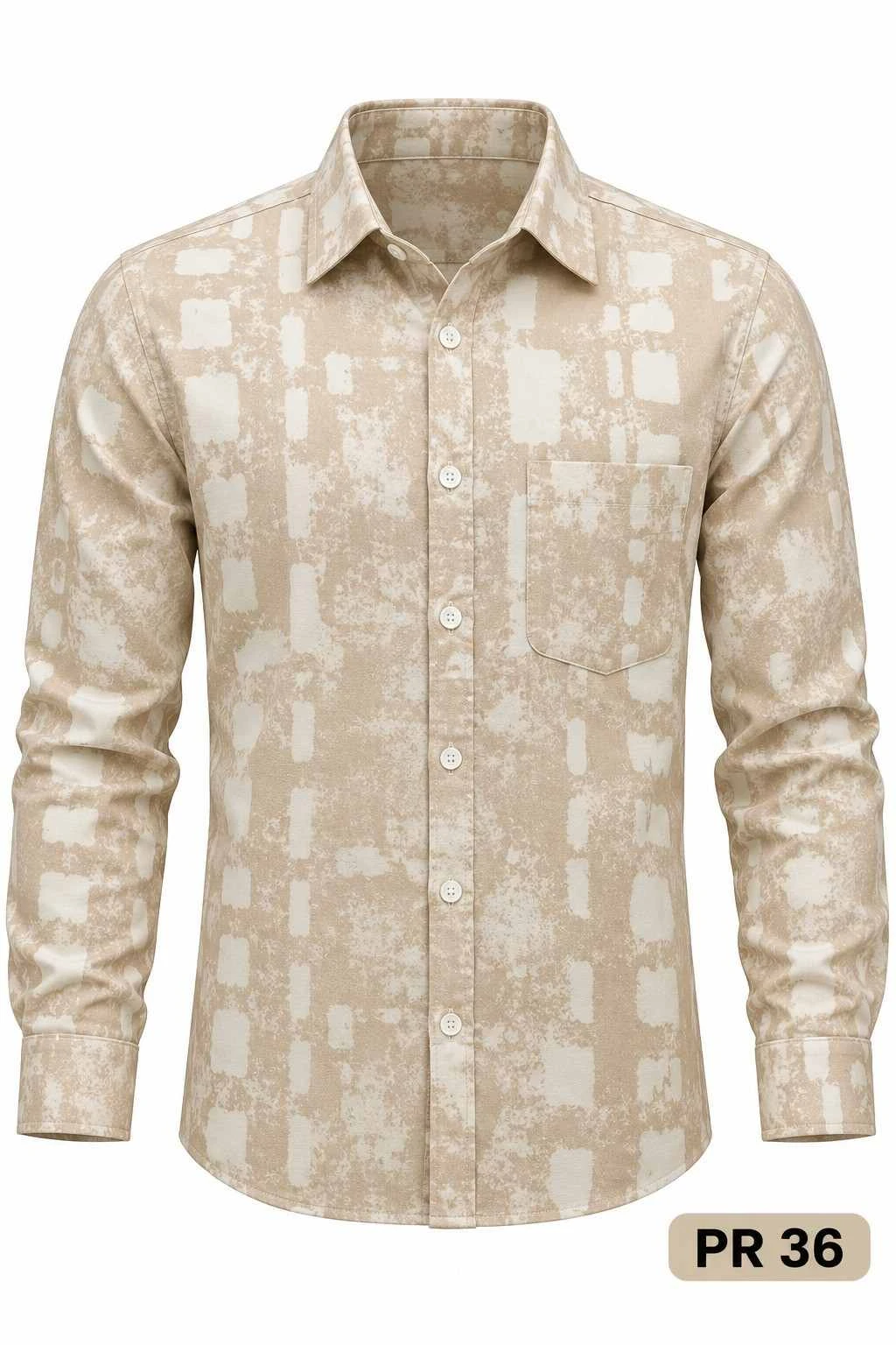 Casual printed shirt full sleeve - L PRT 36