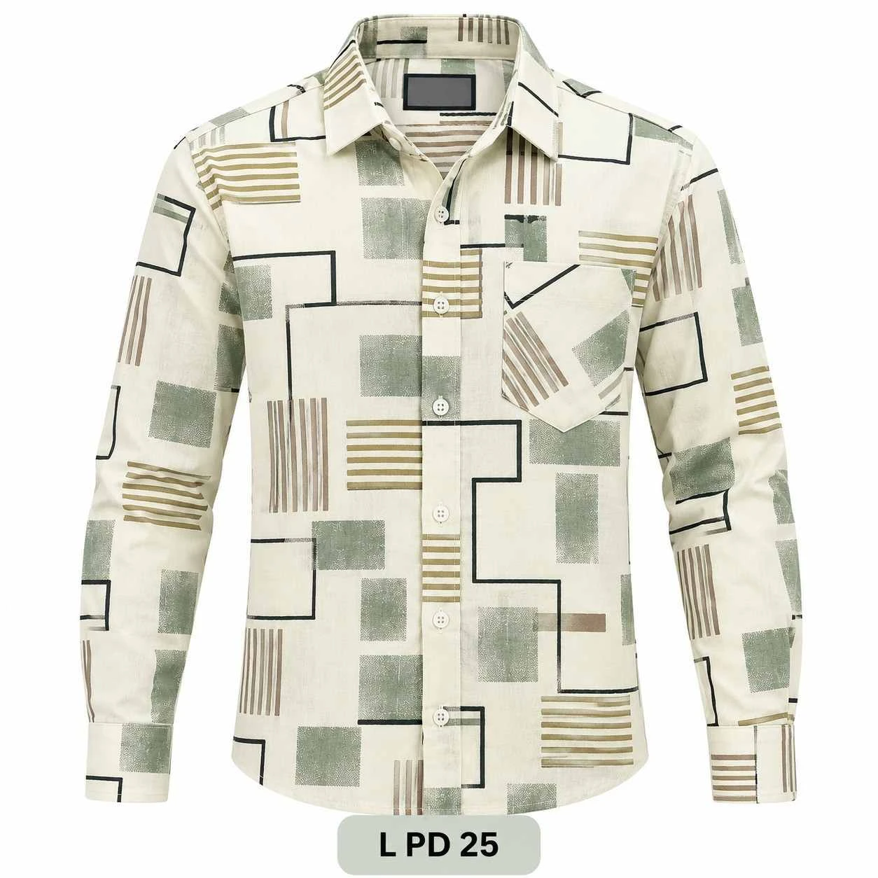 Casual printed shirt full sleeve - L PRT 25