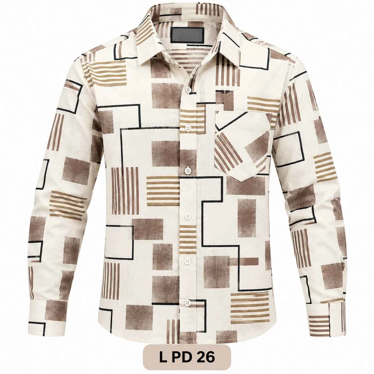 Casual printed shirt full sleeve - L PRT 26