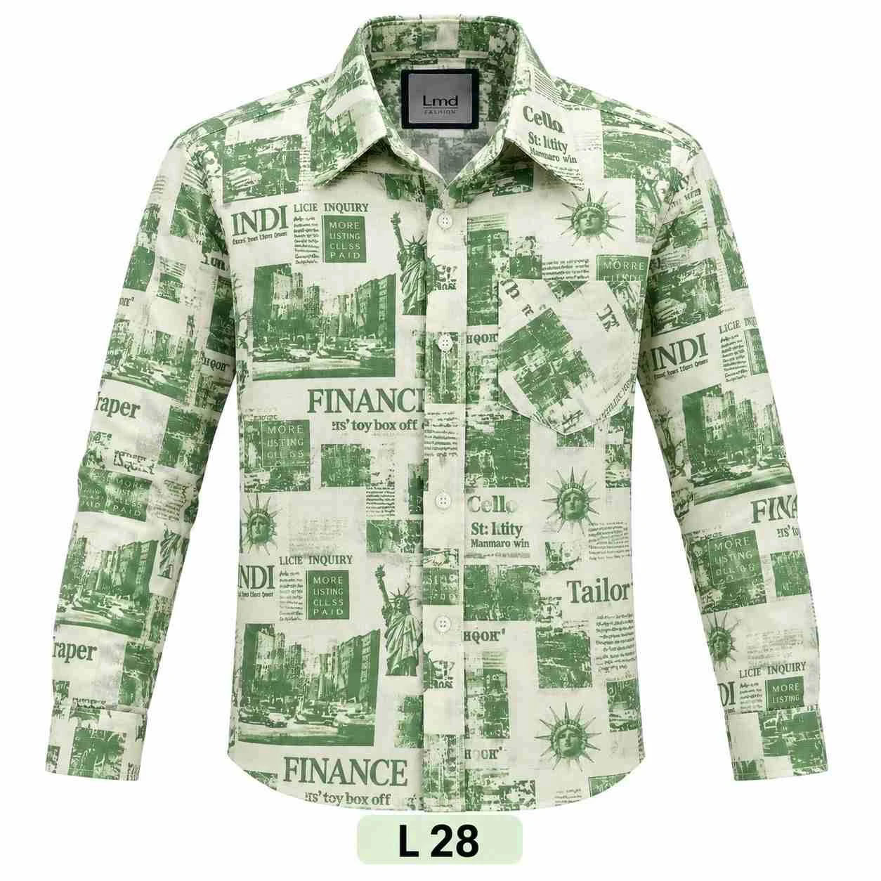 Casual printed shirt full sleeve - L PRT 28