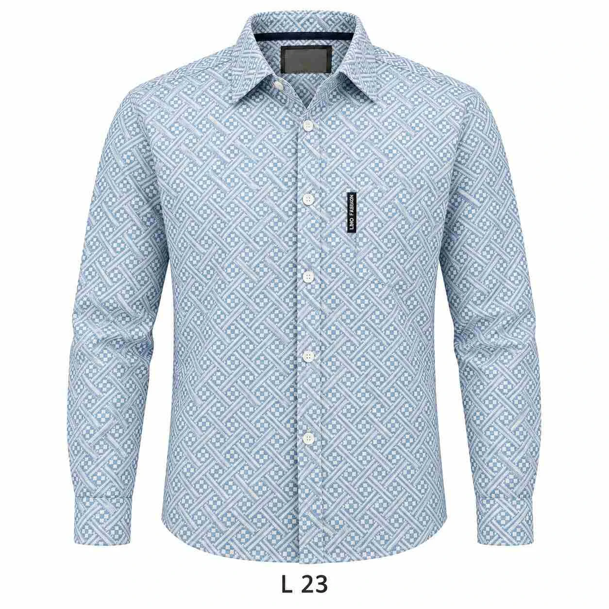 Casual printed shirt full sleeve - L PRT 23