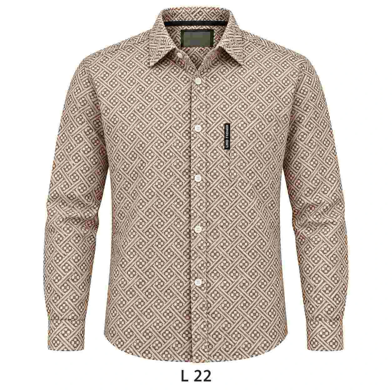 Casual printed shirt full sleeve - L PRT  22