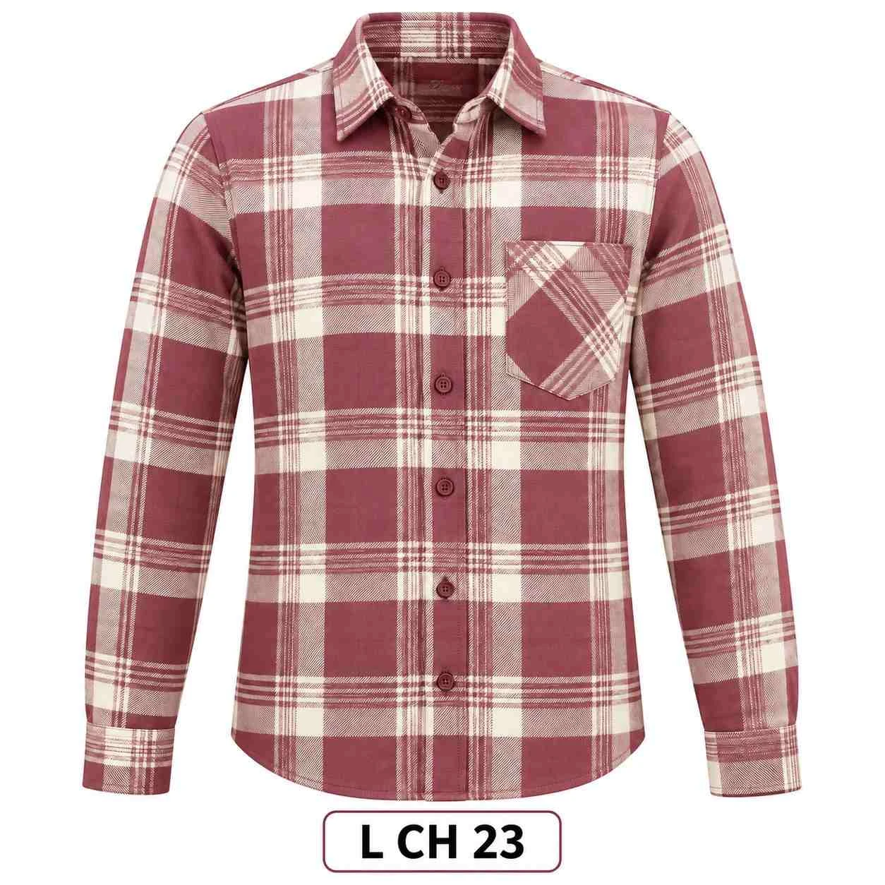 Trendy checked full sleeve shirt - L CH 23