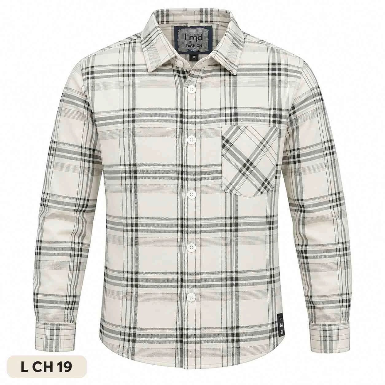 Trendy checked full sleeve shirt - L CH  19