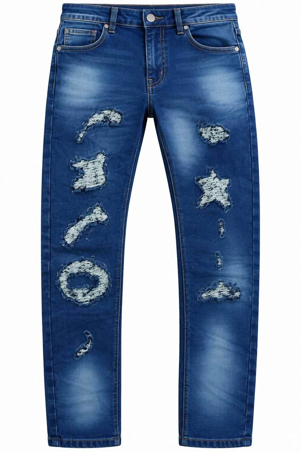 Trendy fashion jeans  blue colour pant - JNS TON 04
